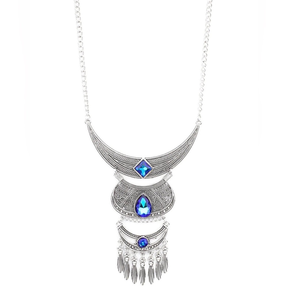 Blue Oil Spill Necklace